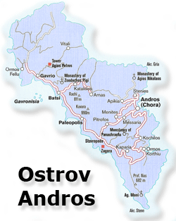 Andros - mapa